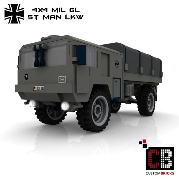 Custom Bundeswehr 5t MAN mil gl 4x4 Truck - gray