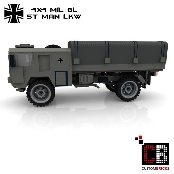 Custom Bundeswehr 5t MAN mil gl 4x4 Truck - gray