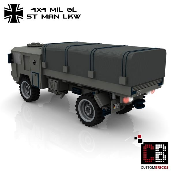 Custom Bundeswehr 5t MAN mil gl 4x4 Truck - gray
