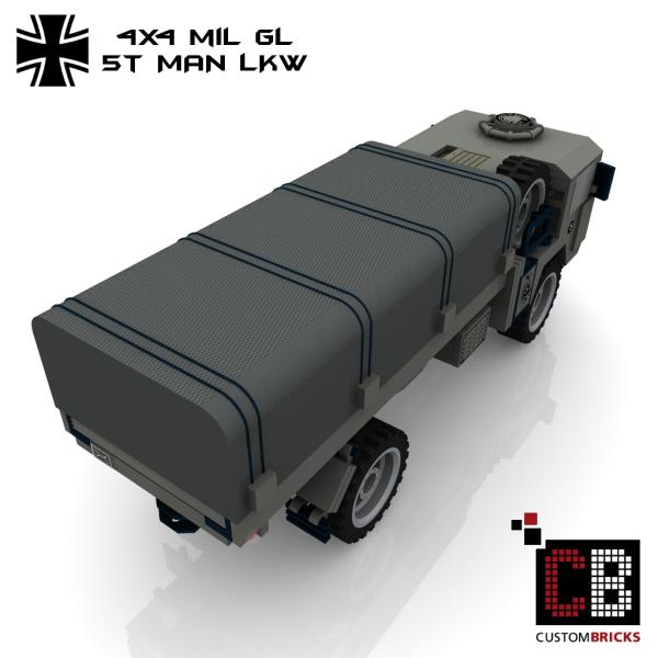 Custom Bundeswehr 5t MAN mil gl 4x4 Truck - gray