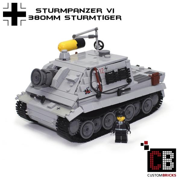 CUSTOM WW2 tank Stormtiger 380mm out of LEGO® bricks