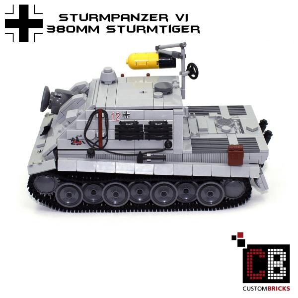 CUSTOM WW2 tank Stormtiger 380mm out of LEGO® bricks