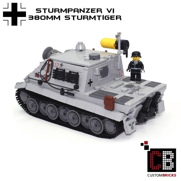 CUSTOM WW2 tank Stormtiger 380mm out of LEGO® bricks