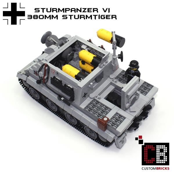 CUSTOM WW2 tank Stormtiger 380mm out of LEGO® bricks