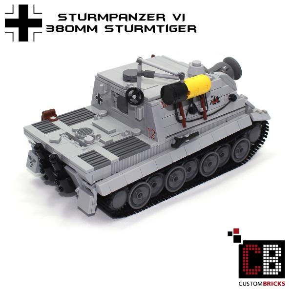 CUSTOM WW2 tank Stormtiger 380mm out of LEGO® bricks