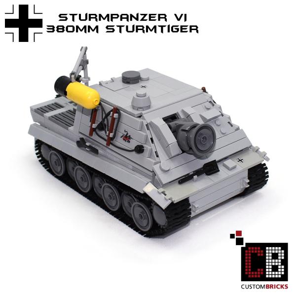 CUSTOM WW2 tank Stormtiger 380mm out of LEGO® bricks