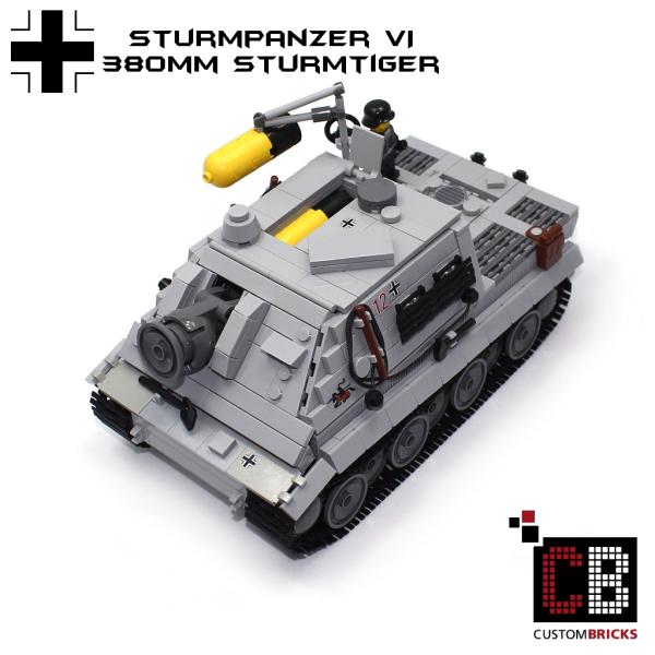 CUSTOM WW2 tank Stormtiger 380mm out of LEGO® bricks