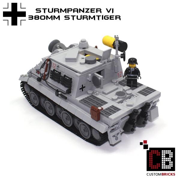 CUSTOM WW2 tank Stormtiger 380mm out of LEGO® bricks