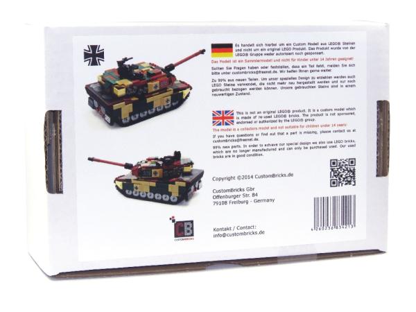 CUSTOM Bundeswehr MBT Leopard 2A6 Panzer aus LEGO® Steinen - camo