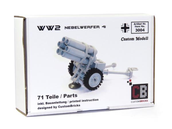 CUSTOM WW2 Nebelwerfer 41 and soldier made of LEGO® bricks
