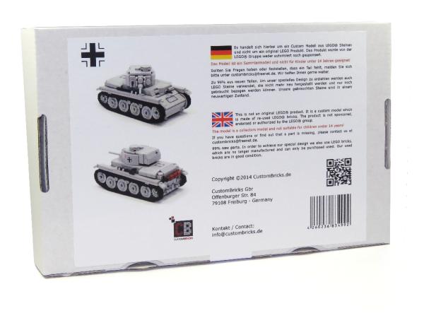 CUSTOM WW2 Tank 38T with Soldier made of LEGO® bricks