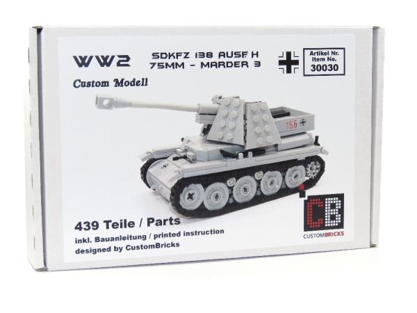 CUSTOM WW2 Tank Marder III Ausf.M with soldier out of LEGO® bricks
