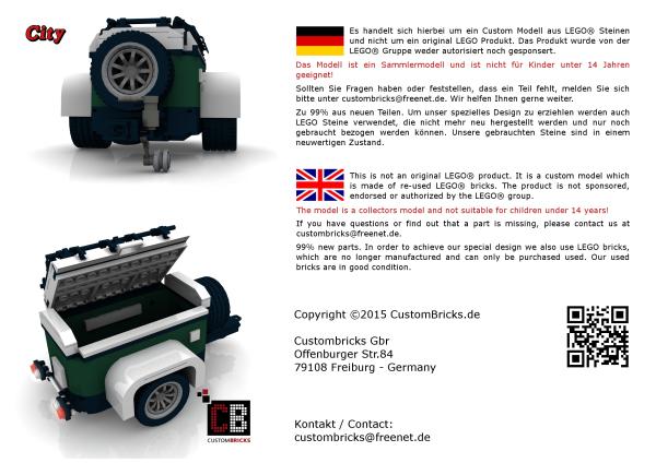 Gepäckanhänger Mini LIMITED EDITION 10242 aus LEGO® Steinen