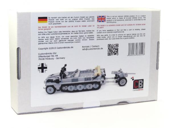 CUSTOM PDF Bauanleitung WW2 WWII Sd Kfz SdKfz 10 PaK 36 für LEGO® Steine 