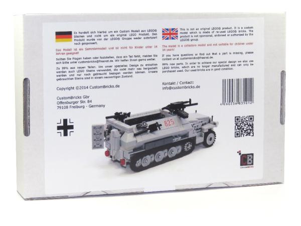 CUSTOM WW2 SdKfz 251-1 Ausf.C mit Soldat aus LEGO® Steinen