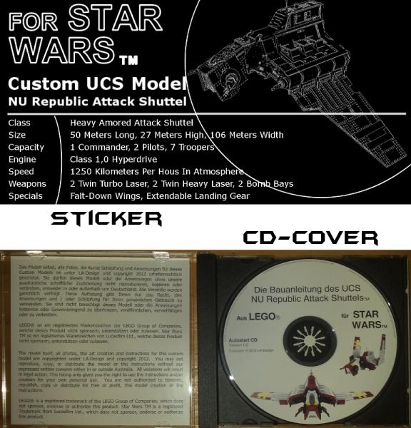 Custom NRAS - Nu Republic Attack Shuttel für Star Wars