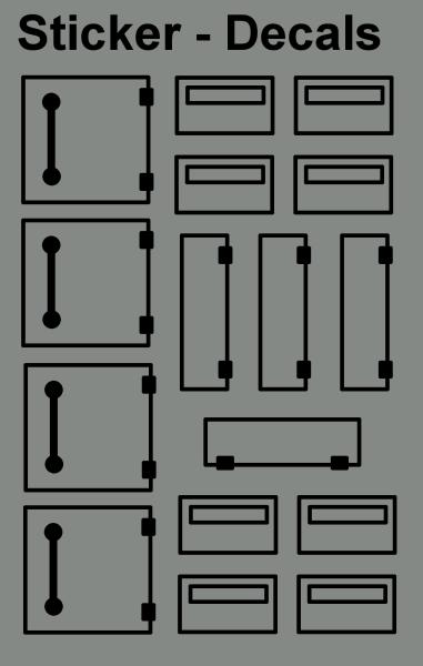 Custom Sticker Panzerluken - Klappen