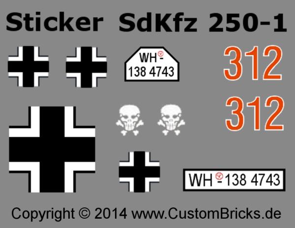 Custom Decals SdKfz 250-1 - OLD Version