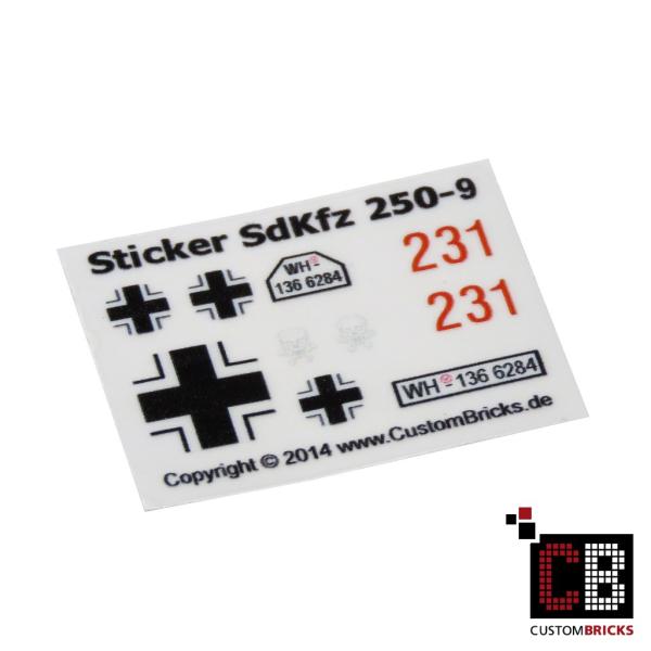 Custom Decals SdKfz 250-9 - NEW Version