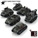 Custom WW2 Allied Tank Set - T34, T26, M40, M32B1, M7-Priest, M4A2 and Firefly
