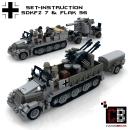 Custom WW2 SdKfz 7 + Flak 36 + SdKfz 7-1 + Sd Trailer 52