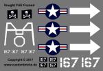 Custom Sticker WW2 Vought F4U Corsair - 167