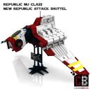 Custom NRAS - Nu Republic Attack Shuttel for Star Wars
