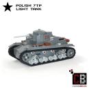 CUSTOM WW2 Polnischer 7TP - leichter Panzer - aus LEGO® Steinen